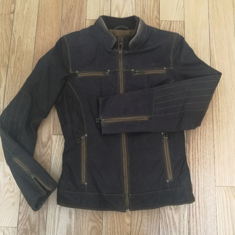 🌟HOST PICK ⭐NWOT DANIER LEATHER  MOTO JACKET WITH THINSULATE